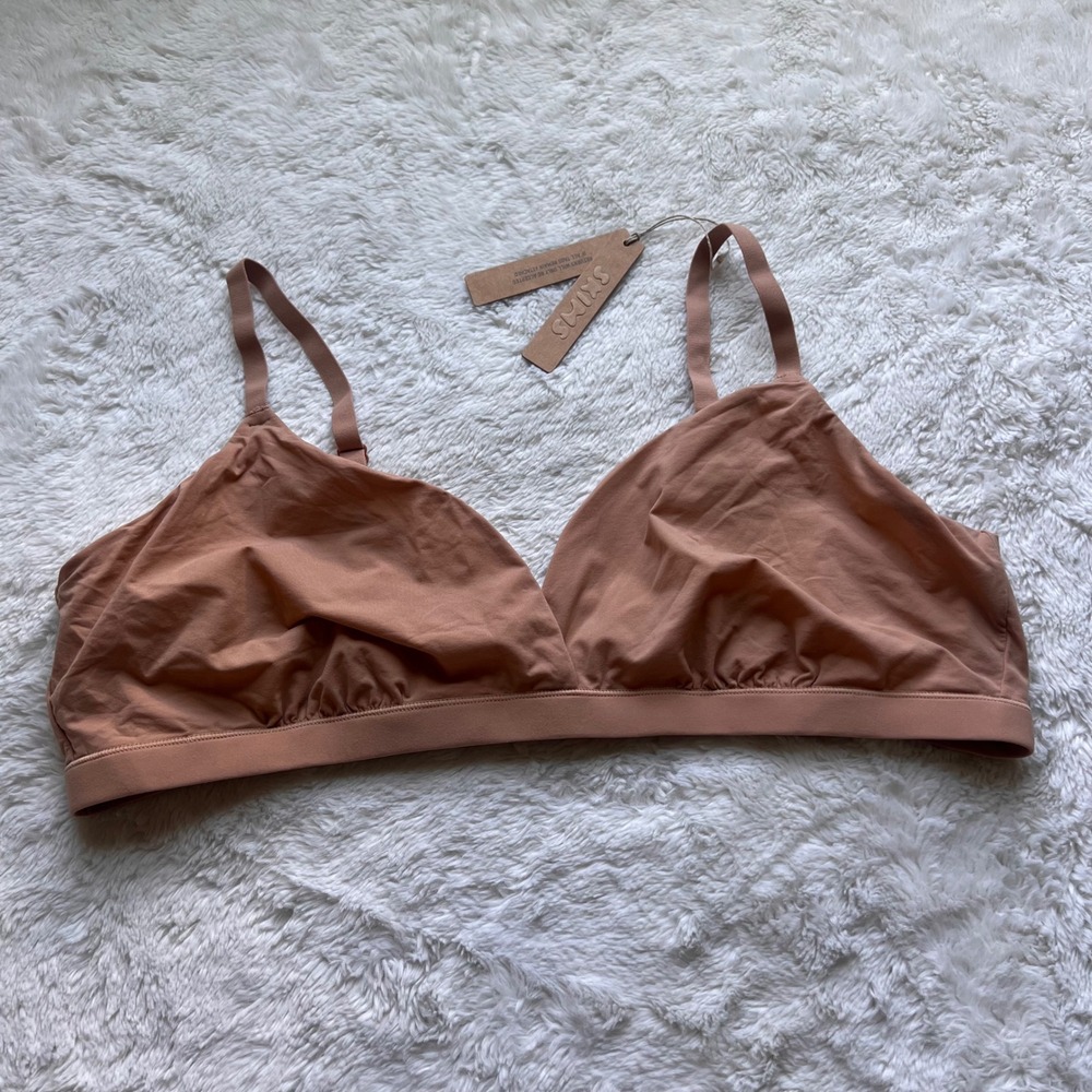 SKIMS‎ Fits Everybody Triangle Bralette Ochre BR-TRI-0235 Women's Size 3X NWT